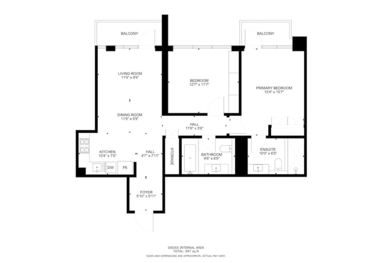 Apartment Burj Royale - Elegant Two Bedroom *